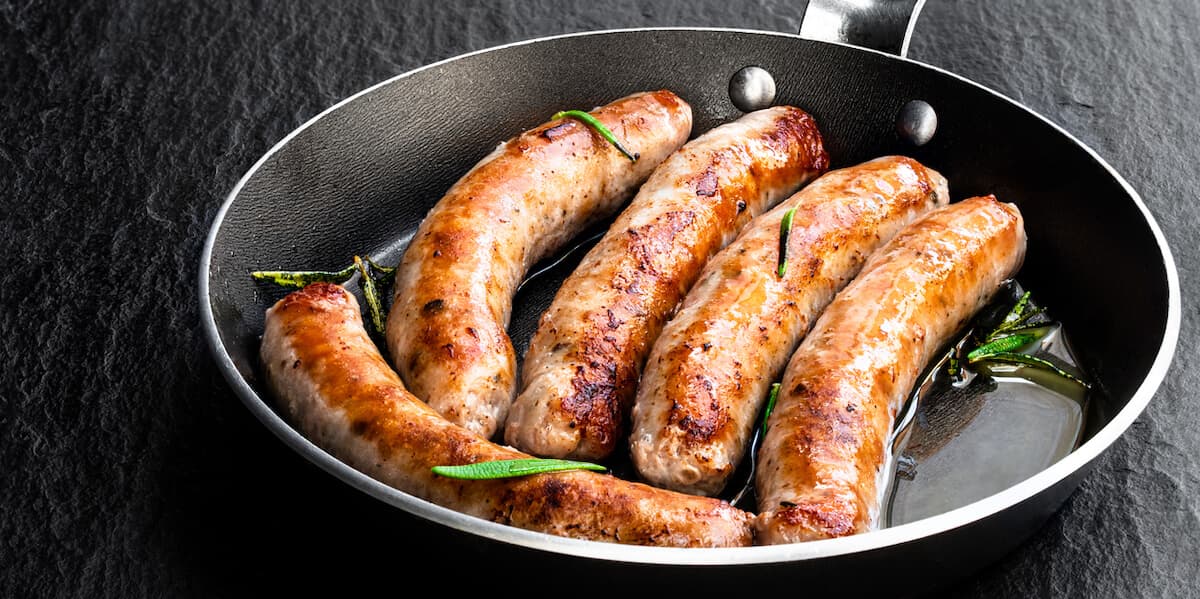 Pork sausages