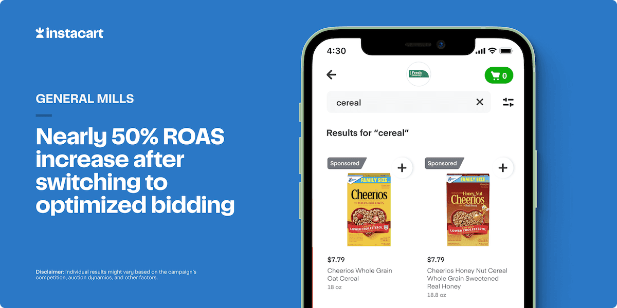 General Mills Optimized Bidding Results