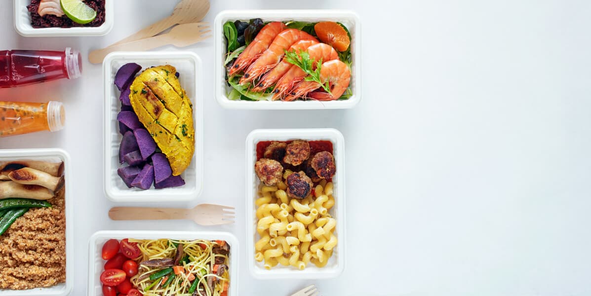 Assorted ready meals